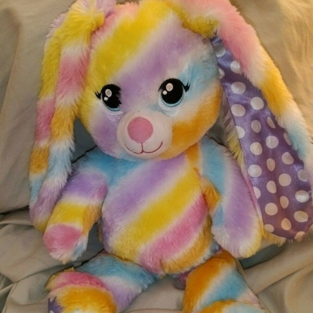 Build a Bear 🌈 Rainbow Rabbit Colorful
